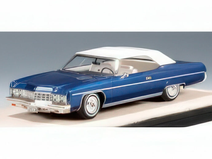 【予約】2025年発売予定CHEVROLET - CHEVROLET CAPRICE CONVERTIBLE CLOSED ROOF 1973 - DARK BLUE MET/STAMP-MODELS 1/43ミニカー