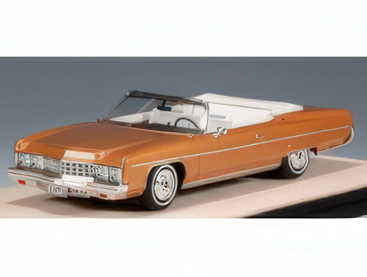 【予約】2025年発売予定CHEVROLET - CHEVROLET CAPRICE CONVERTIBLE OPEN ROOF 1973 - MEDIUM ORANGE MET/STAMP-MODELS 1/43ミニカー