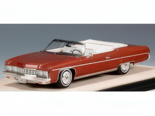 【予約】2025年発売予定CHEVROLET - CHEVROLET CAPRICE CONVERTIBLE OPEN ROOF 1973 - DARK RED MET/STAMP-MODELS 1/43ミニカー