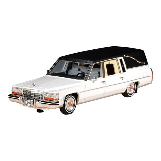 【予約】2026年発売予定 Cadillacキャデラック Superior 1980 霊柩車 ホワイト/ブラック / STAMP-MODELS 1/43 ミニカー