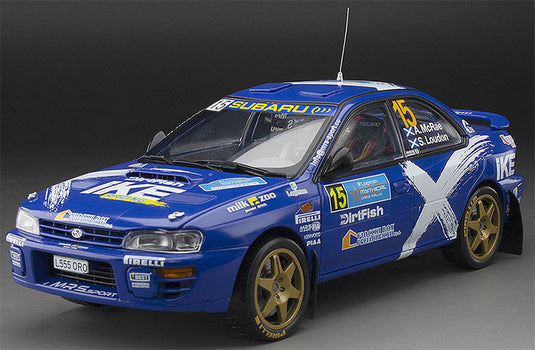 No.15 Subaru Impreza 555 Alister McRae Stuart Loudon Logiman Mythical Cars Rally 2023 / Sun Star 1/18 ミニカー