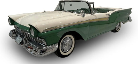 FORD USA フェアレーン 500 スカイライナー カブリオレ オープン 1957 グリーン ホワイト / Sun Star 1/18 ミニカー
