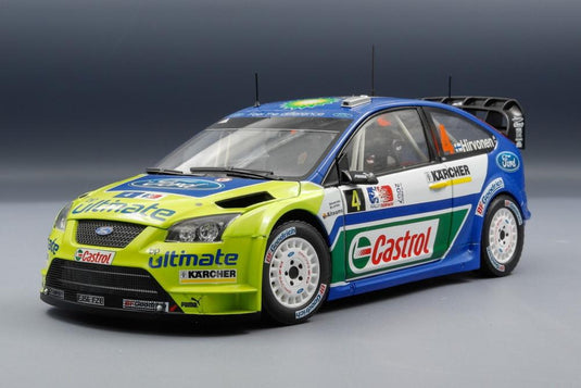 Ford Focus RS WRC 4号車 ラリーノルウェー 2007 優勝 M.Hirvonen J.Lehtinen/ Sun Star 1/18 ミニカー
