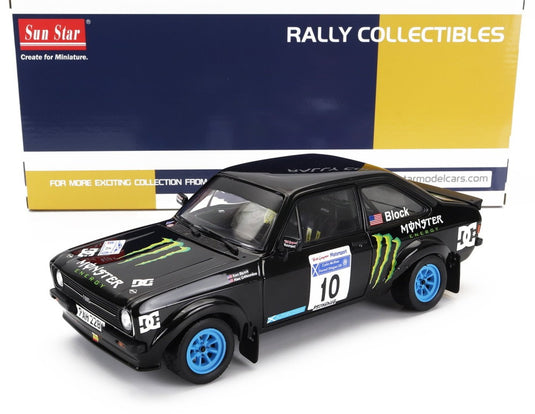 FORD ENGLAND ESCORT MKII RS 1800 N10 フォレストステージラリー 2008 ケンブロック アレックスゲルソミノ ブラック/ Sun Star 1/18 ミニカー