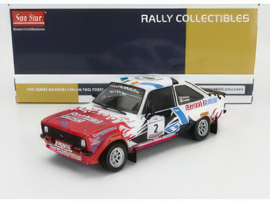 FORD ENGLAND - ESCORT RS 1800 N 2 2nd HISTORIC RENTOKIL KILLARNEY RALLY 2019 CRAIG BREEN - PAUL NAGLE - WHITE RED/Sun Star 1/18ミニカー
