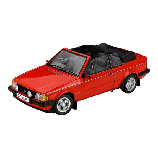 Fordフォード Escortエスコート XR3i 1.6 MKIII RHD カブリオレ オープン 1984 レッド / Sun Star 1/18 ミニカー