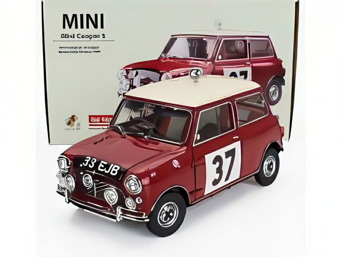 MINI クーパーS No.37 1964 ラリーモンテカルロ 優勝 P.ホップカーク レッド ホワイト/ Sun Star 1/12 ミニカー