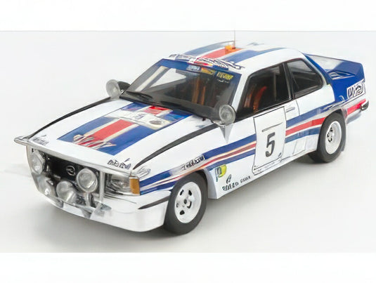OPEL - ASCONA 400 (night version) N 5 RALLY SAFARI 1982 W.ROHRL - C.GEISTDORFER - WHITE BLUE RED/Sun Star 1/18ミニカー