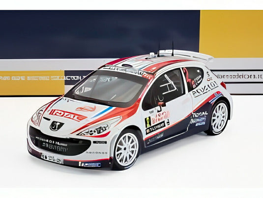 PEUGEOT 207 S2000 N2 2011年 ラリーモンテカルロ P.ソルベルグ C.パターソン ホワイト/レッド/ブラック/ Sun Star 1/18 1999台限定ミニカー