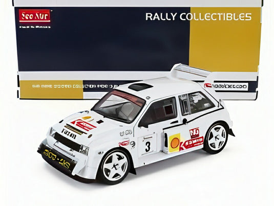 AUSTIN MG メトロ 6R4 N 3 コリン マクレー ニッキー グリスト ラリー シェル ドニゴール インターナショナル 2006 ホワイト/ SUN-STAR 1/18 ミニカー