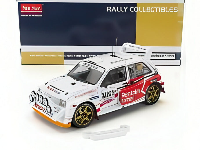 AUSTIN MG METRO 6R4 N M001 ラリーヒストリックレントキル イニシャル キラーニー 2018 クレイグ・ブリーン ポール・ナグル ホワイト レッド/Sun Star 1/18ミニカー