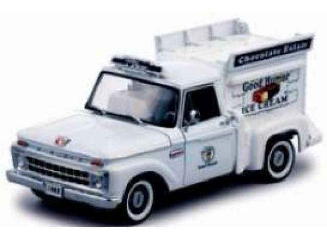 1965 Ford F-100 ピックアップ グッドユーモア アイスクリームトラック ホワイト/SunStar 1/18ミニカー