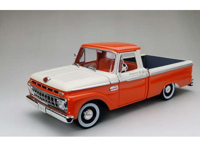1965 Ford f-100 ピックアップ オレンジホワイト/SunStar 1/18ミニカー