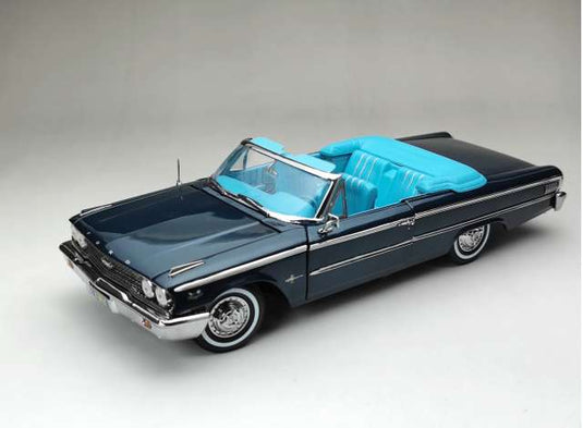 1963 Ford ギャラクシー 500 オープンコンバーチブル オックスフォードブルー/SunStar 1/18ミニカー