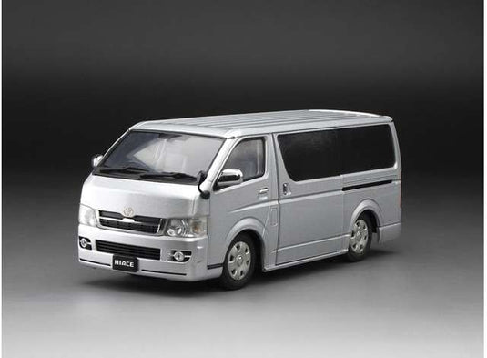 トヨタ ハイエース スーパーGL H200 バン シルバー 車高調整可能 働く車 / Sun Star 1/24 ミニカー