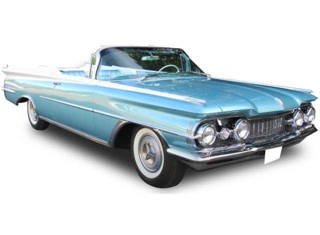1959 Oldsmobile 98 オープンコンバーチブル アクアミストメタリック/SunStar 1/18ミニカー