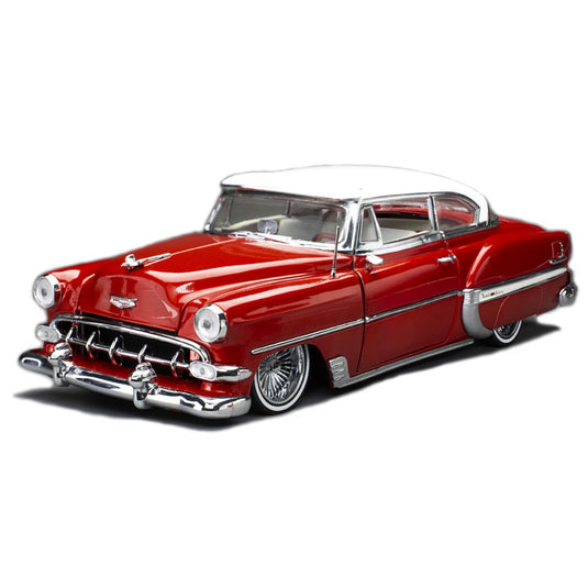 Chevroletシボレー ベルエア ハードトップ クーペ ローライダー 1954 レッド/ホワイト / Sun Star 1/18 ミニカー