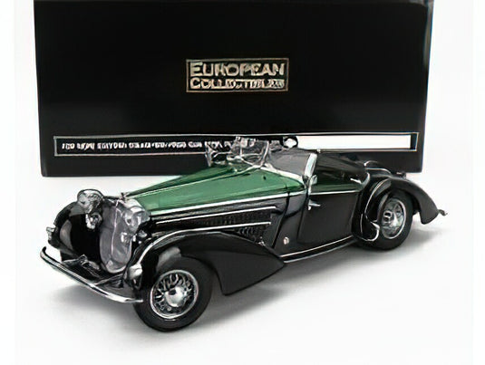 HORCH 855 ROADSTER OPEN 1939 BLACK GREEN/Sun Star 1/18ミニカー