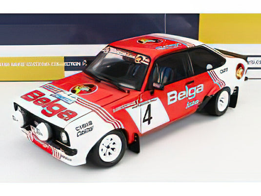 FORD ENGLAND - ESCORT RS 1800  n 4 4th RALLY LOTTO HASPENGOUW 1981 R.DROOGMANS /Sunsar 1/18ミニカー