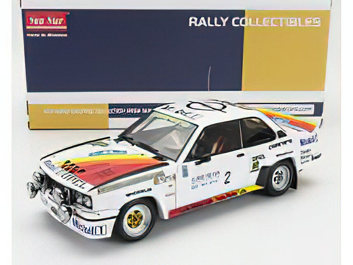 OPEL - ASCONA 400 RALLY  N 2 WINNER RALLY COSTA BRAVA 1982 TONY FASSINA - RUDY - WHITE RED ORANGE /Sunsar 1/18ミニカー