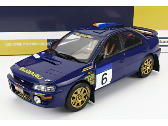 SUBARU IMPREZAインプレッサ 555 N 6 2nd RALLY HONG KONG BEIJIJNG 1994 R.BURNS /Sunsar 1/18ミニカー