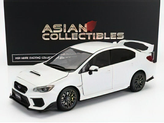 SUBARU IMPREZAインプレッサ STi (S207) CUSTOM VERSION 2018 - CRYSTAL WHITE PEARL /Sunsar 1/18ミニカー