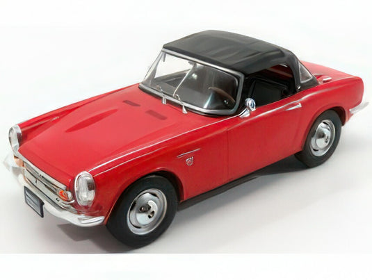 HONDA - S800 SPIDER SOFT-TOP CLOSED 1966 - RED/TRIPLE9 1/18ミニカー