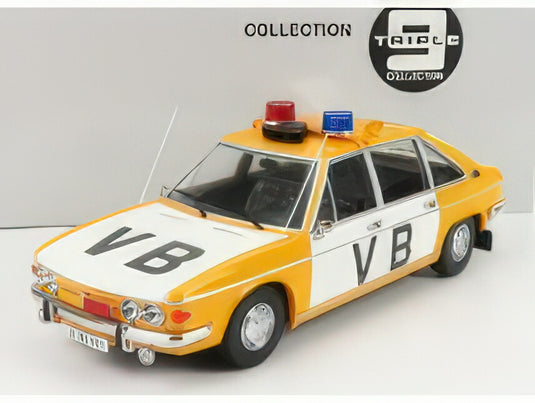 TATRA - 613 VB SPECIAL POLICE ESCORT OF TOP GOVERNMENT OFFICIALS 1CZECHOSLOVAKIA 979 - YELLOW WHITE/TRIPLE9 1/18ミニカー