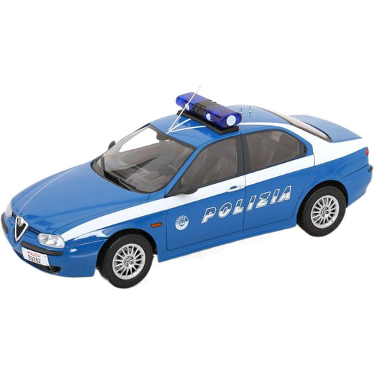 Alfa Romeoアルファロメオ 156 Poliziaポリツィア 1998 ブルー ホワイト / TRIPLE9 1/18 ミニカー