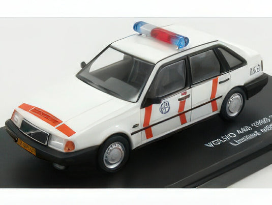 VOLVO - 440 RIJKSPOLITIE 1990 - WHITE ORANGE/TRIPLE9 1/43ミニカー 504台限定
