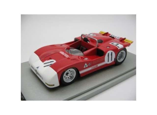 1971 Alfa Romeo T33/3 #11 A. DeAdamich/H. Pescarolo Nurburgring 1000 km, red/white/Tecnomodel 1/18ミニカー