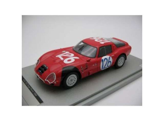 1965 Alfa Romeo TZ2 #126 Pinto Todaro, press red/Tecnomodel 1/18ミニカー