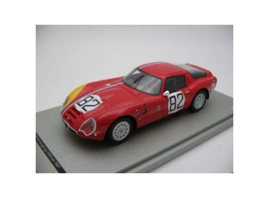 1967 Alfa Romeo TZ2 #82 Trosh/Pilette 1000km Nurburgring, press red/Tecnomodel 1/18ミニカー