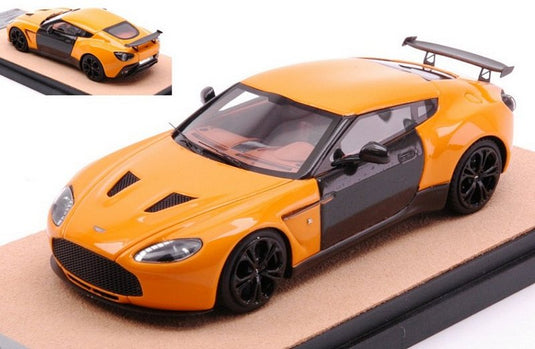 Aston Martinアストンマーティン V12 Zagatoザガート 2012 グロスオレンジ/カーボン 限定10台 / Tecno 1/43 ミニカー