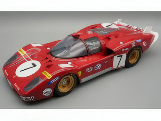 【予約】2025年発売予定FERRARI - 512S 5.0L V12 TEAM SEFAC SPA FERRARI N 7 24h LE MANS 1970 DEREK BELL - RONNIE PETERSON  RED/Tecno 1/12ミニカー