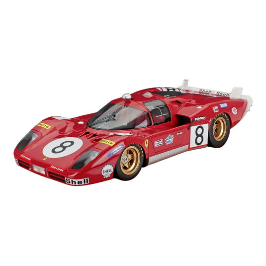 Ferrariフェラーリ 512S 5.0L V12 #8 24時間ルマン 1970 A.Merzario C.Regazzoni 70台限定 / Tecno 1/12 ミニカー