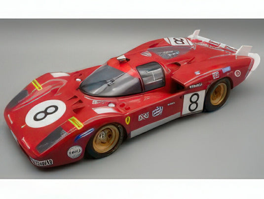 【予約】2025年発売予定FERRARI - 512S 5.0L V12 TEAM SEFAC SPA FERRARI N 8 24h LE MANS 1970 ARTURO MERZIARIO - CLAY REGAZZONI  RED/Tecno 1/12ミニカー