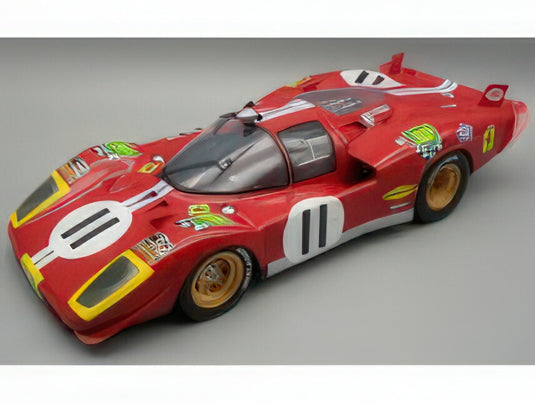 【予約】2025年発売予定FERRARI - 512S 5.0L V12 TEAM NORTH AMERICAN RACING N.A.R.T. N 11 4th 24h LE MANS 1970 SAM POSEY - RONNIE BUCKNUM  RED/Tecno 1/12ミニカー