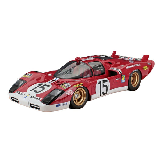 Ferrariフェラーリ 512S 5.0L V12 #15 24時間ルマン 1970 Mike Parkes Herbert Muller レッド 26台限定 / Tecno 1/12 ミニカー