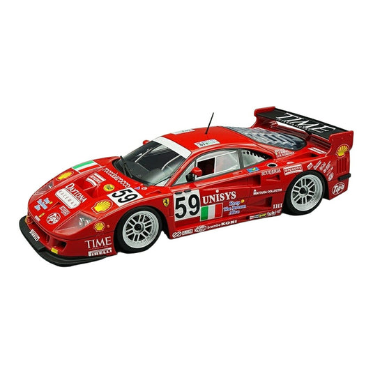 【予約】2026年発売予定 Ferrariフェラーリ F40 LM 3.5L ターボ V8 #59 24時間ルマン 1996 P.Nappi R.Donovan T.Ota レッド 限 / Tecno 1/12 ミニカー