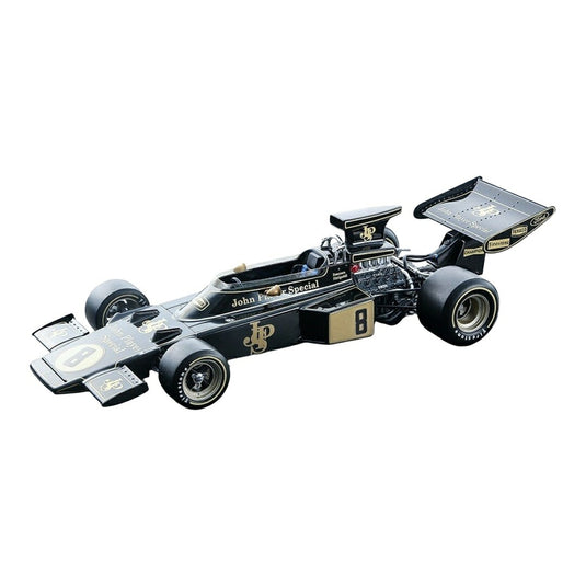 【予約】2026年発売予定 Lotusロータス F1 72 #8 Emerson Fittipaldi 1972年イギリスGP優勝車 ブラックゴールド 限定版 / Tecno 1/12 ミニカー