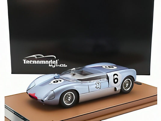 LOTUS 19 #6 ナッソー 優勝 1962 イネスアイルランド ライトブルーメタリック/シルバー/ Tecno 1/18 60台限定ミニカー