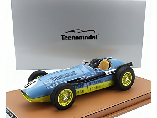 MASERATI F1 250F #46 フランスGP 4位 1954 プリンスビラ ブルー/イエロー/ Tecno 1/18 80台限定ミニカー