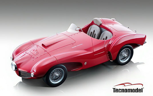 Ferrari 166 MM Abarth プレスバージョン 1953 グロスレッド/ Tecno 1/18