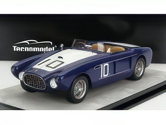 FERRARI 340 MEXICO SPIDER N 10 2nd PEBBLE BEACH 1953 B.SPEAR BLUE WHITE/TECNOMODEL 1/18ミニカー