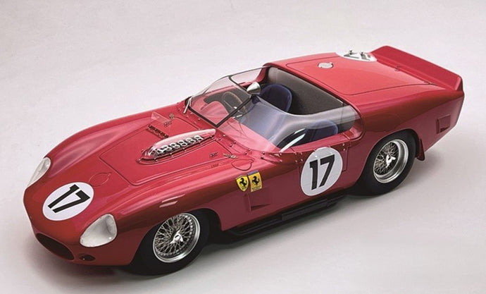 【予約】2026年発売予定FERRARI 250 TR61 3 0L V12 スパイダー チーム NART NORTH AMERICAN RACING 17号車 1961年 ルマン24時間 P.RODRIGUEZ R.RODRIGUEZ レッド/ Tecno 1/18 ミニカー
