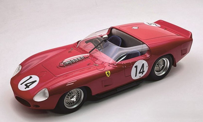 【予約】2026年発売予定FERRARI 250 TR61 3 0L V12 スパイダー チーム SEFAC 14号車 1961年 セブリング12時間 優勝 O.GENDEBIEN P.HILL レッド/ Tecno 1/18 ミニカー
