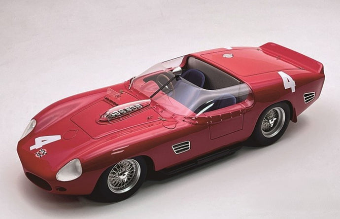 【予約】2026年発売予定FERRARI 250 TR61 3 0L V12 スパイダー 4号車 1961年 PESCARA GP 優勝 L.BANDINI G.SCARLATTI レッド/ Tecno 1/18 ミニカー