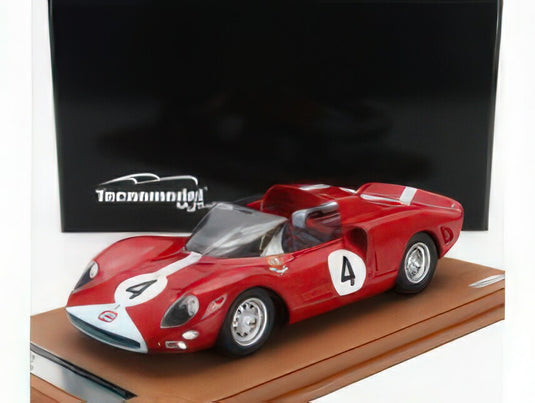 FERRARI - 275 P2 SPIDER TEAM MARANELLO CONCESSIONARIES N 4 1000km NURBURGRING 1965 GRAHAM HILL - JACKIE STEWART - RED/Tecno 1/18ミニカー 90台限定