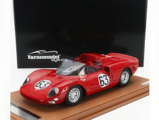 FERRARI - 275 P2 SPIDER TEAM SEFAC SPA N 63 WINNER 1000km MONZA 1965 MIKE PARKES - JEAN GUICHET - RED/Tecno 1/18ミニカー 70台限定